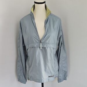 Vintage Women's Nike Silver Tag Sage Green Pullover Windbreaker Jacket Size Med